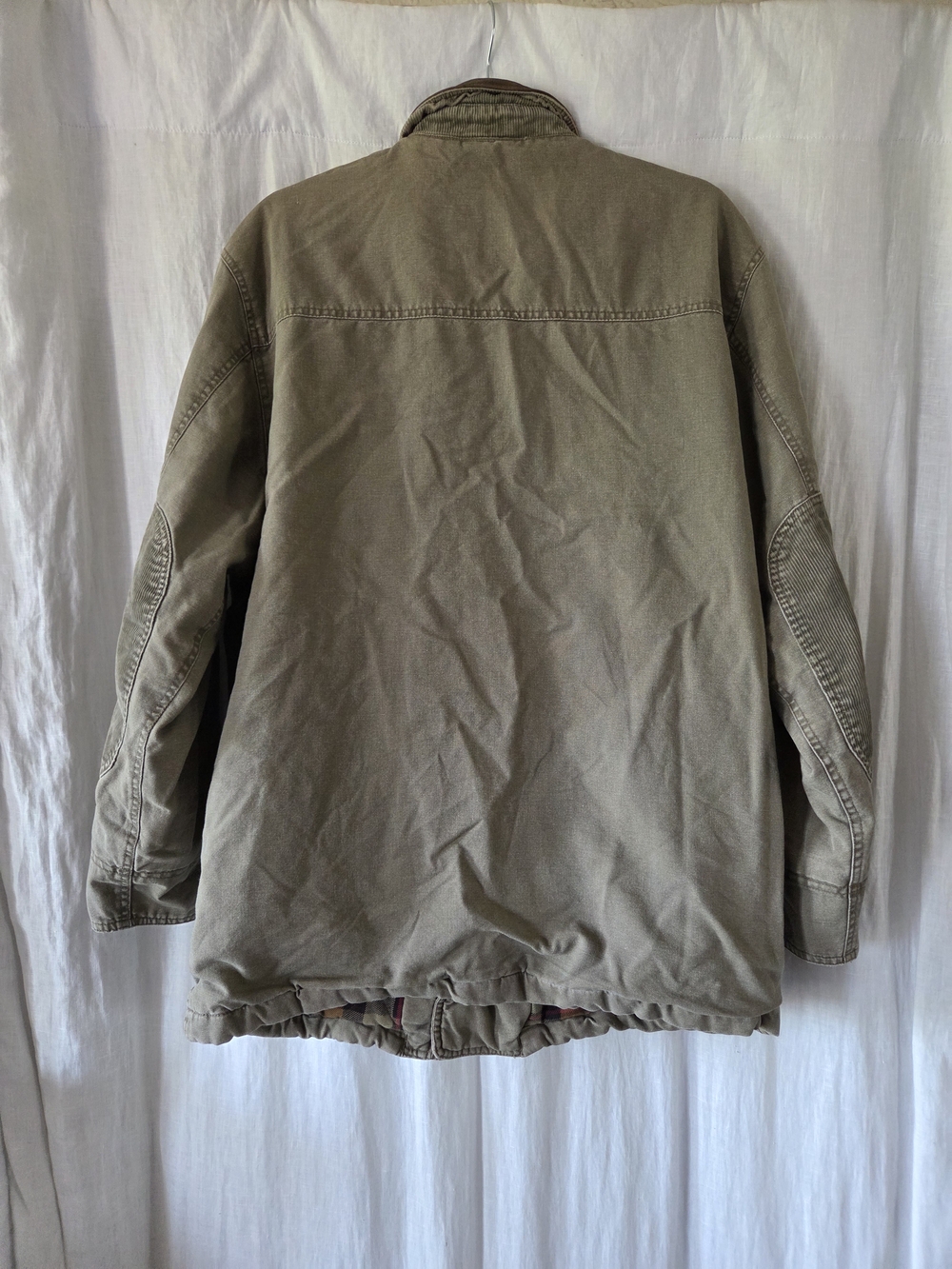 GAP | Vintage Out Of Door Olive Field Jacket with Brown Leather Collar - Picture 3 of 9